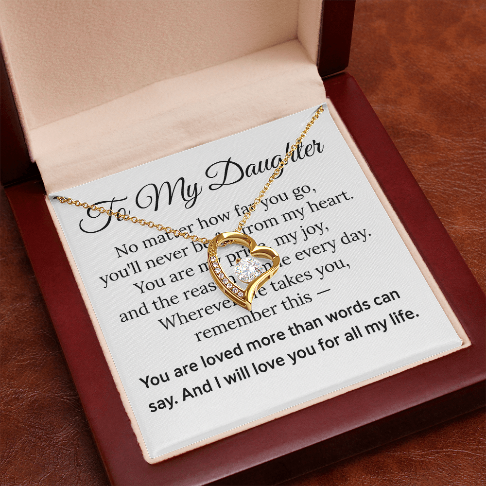 To my Daughter - Forever Love Necklace