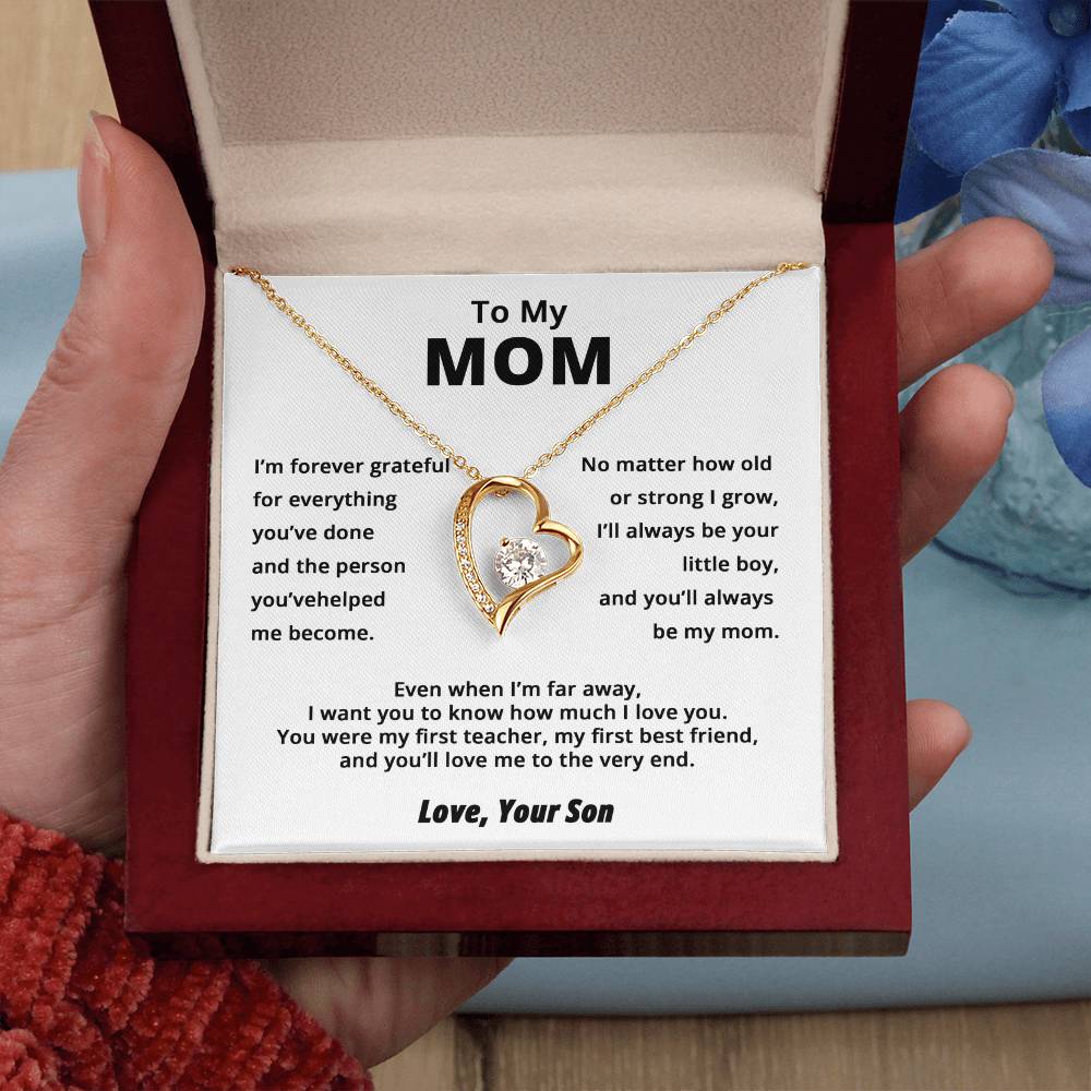 To My Mom – Forever Love Necklace from Son | Miora Gifts