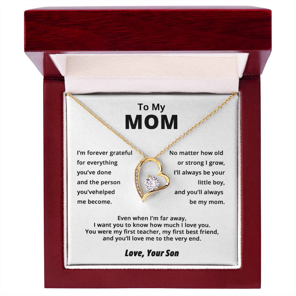 To My Mom – Forever Love Necklace from Son | Miora Gifts