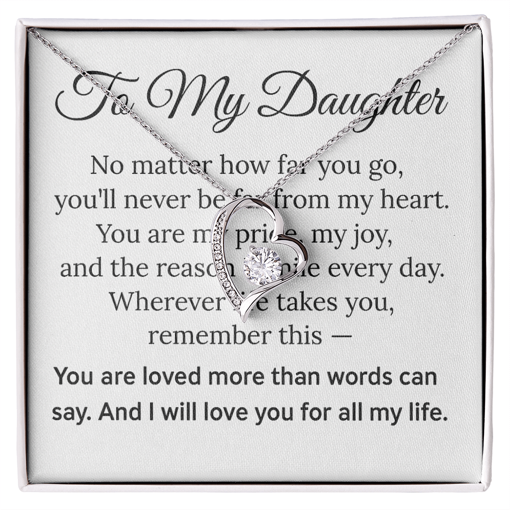 To my Daughter - Forever Love Necklace