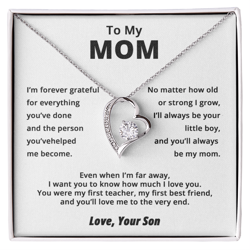 To My Mom – Forever Love Necklace from Son | Miora Gifts