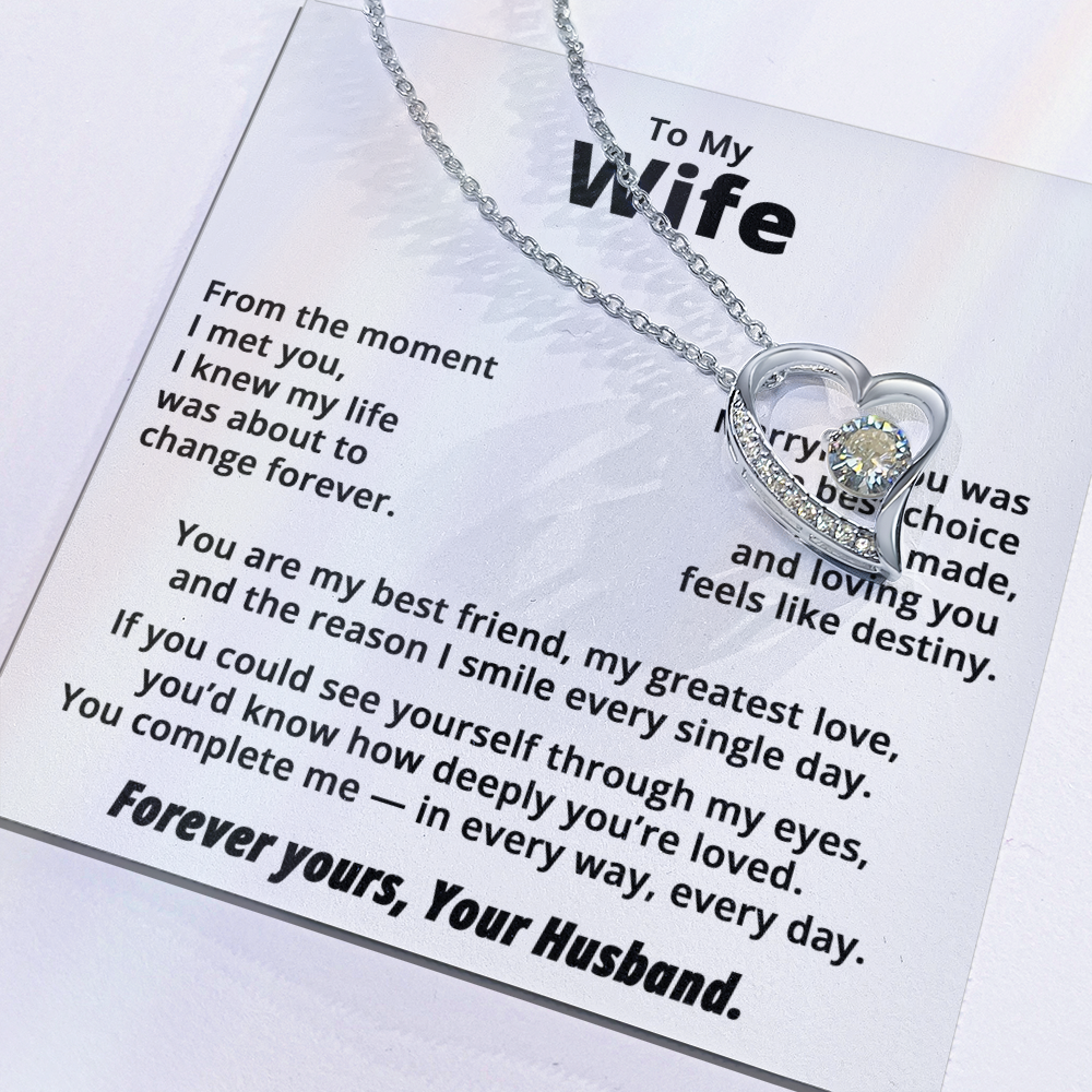 To My Beautiful Wife – Forever Love Necklace from Husband | Miora Gifts
