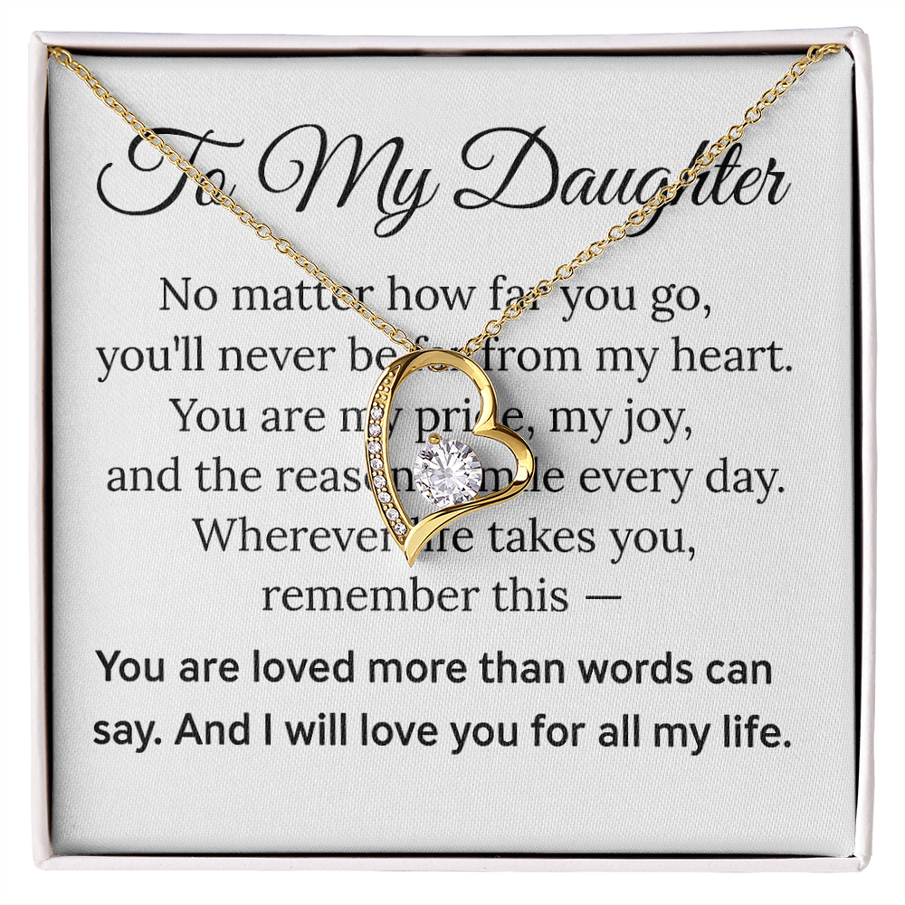 To my Daughter - Forever Love Necklace