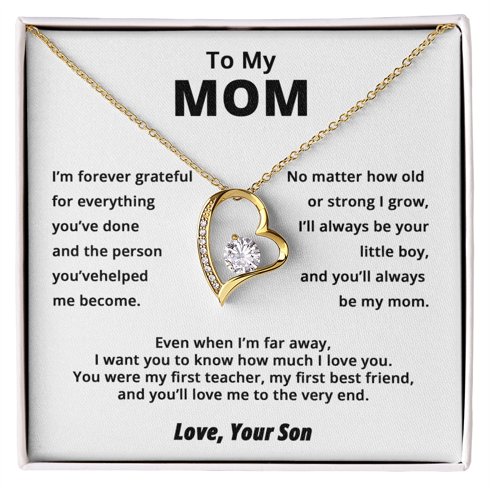 To My Mom – Forever Love Necklace from Son | Miora Gifts