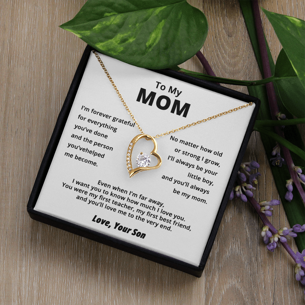 To My Mom – Forever Love Necklace from Son | Miora Gifts